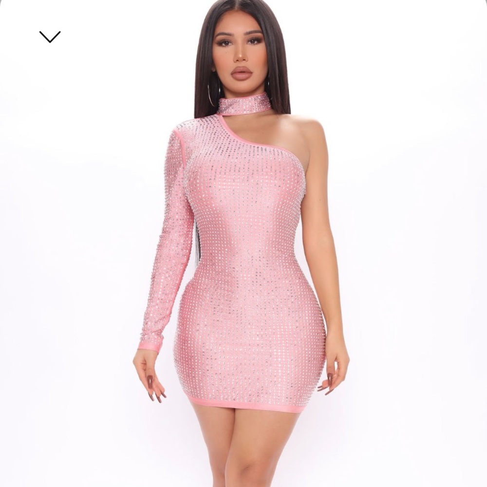 Bling like my ring rhinestone dress
